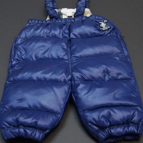 BURBERRY Baby "Lupi" Puffer Snowbib sz 6M NWT - Picture 3 of 7